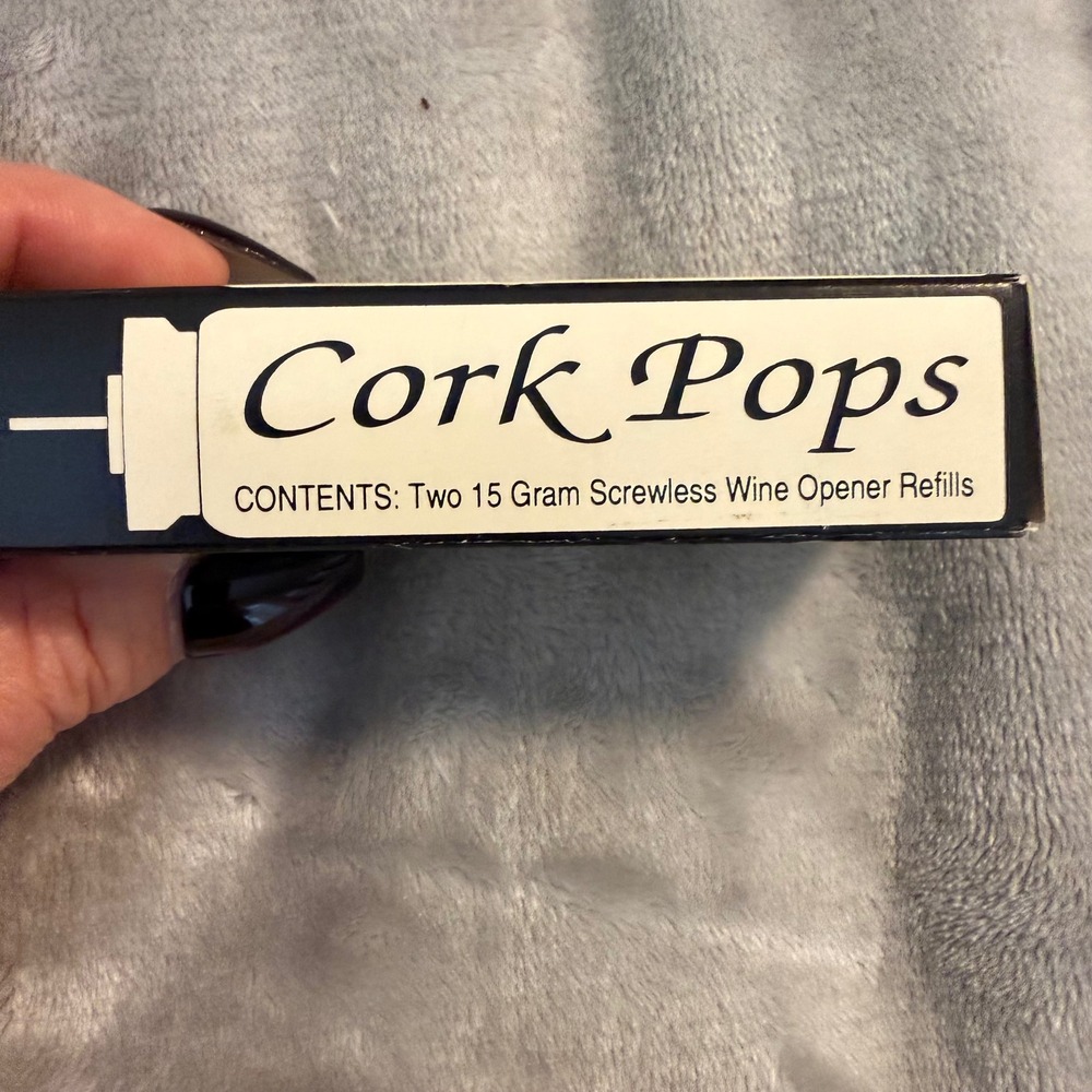 Cork Pops Wine Opener Refill Cartridges 2 Pack CO2 Screwless Opener New - Picture 4 of 5